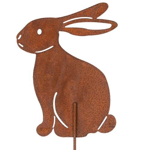 Artikel Osterhase Gartenstecker aus Metall für stilvolle Frühlingsdeko im Außenbereich 80cm 4St
