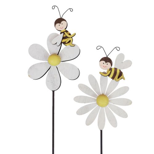 Frühlingsdeko Blumenstecker Bienen Deko 11×7,5cm 6St