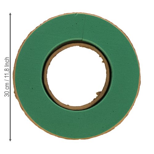 Artikel Steckschaum Kranz Nasssteckschaum auf Karton Ø30cm 2 St