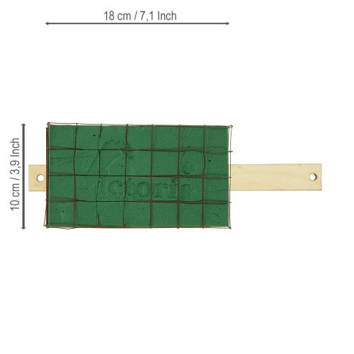 Artikel Steckschaum Ziegel Florette Eco Holz Unterlage 18×10cm