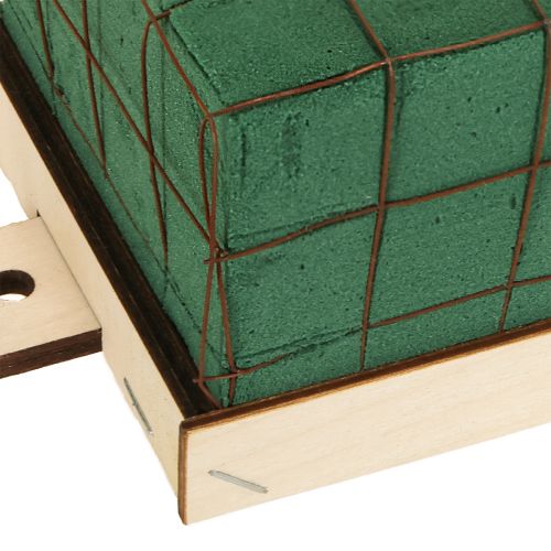Artikel Steckschaum Ziegel Florette Eco mit Holz 10×10cm