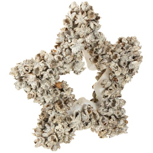 Stern zum Aufhängen Weihnachtsdeko Weiß, Glitter Ø15cm