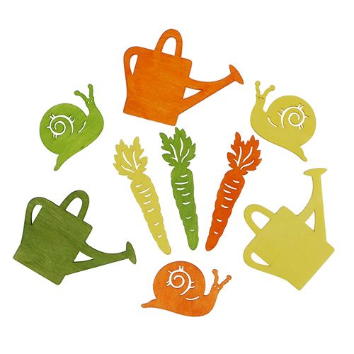 Streudeko aus Holz mit Motiven bunt 4-6cm 72 St