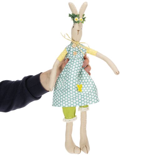 Artikel Stoffhase für Ostern, Osterhase mit Kleidung, Hasenmädchen H43cm