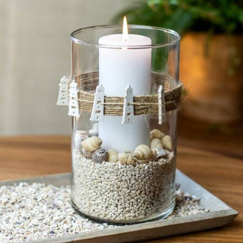 Artikel Streu-Deko Leuchtturm Holz Natur 4cm 72 St