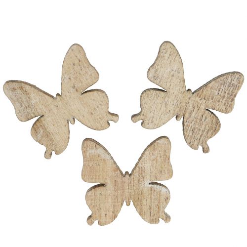 Streudeko Schmetterling Holz Natur 2cm 144 St