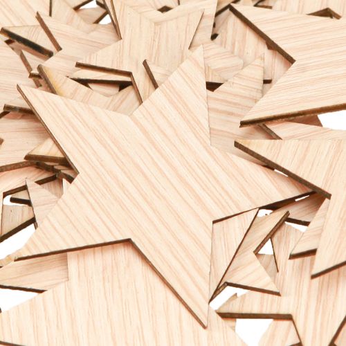 Artikel Streudeko Weihnachten Sterne Natur Braun Ø3–5,5cm 48 St