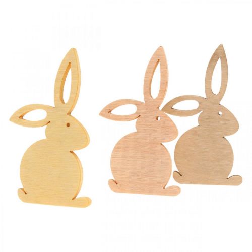 Artikel Streudeko Holz, Streuteile Ostern, Osterhase Gelbtöne 4cm 72 St