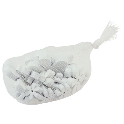 Artikel Streudeko Holz Tischdeko Weiß Blumen Ø2cm–6cm 20 St