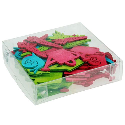 Artikel Streudeko Holzfiguren Kanne Schnecke Möhre 4cm - 6cm 72 St