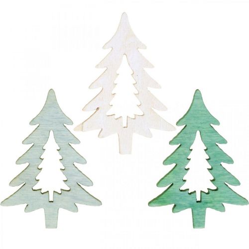 Streudeko Weihnachten Tannenbaum Grün 4cm 72 St