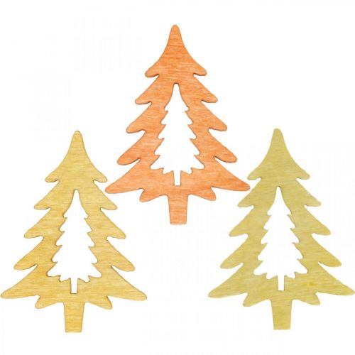 Artikel Streudeko Weihnachten Tannenbaum Orange 4cm 72 St