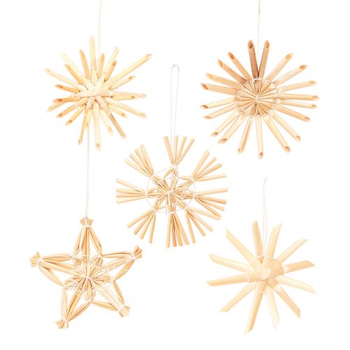 Floristik24 Strohsterne Weihnachten Christbaumschmuck Ø5-6cm 25 St