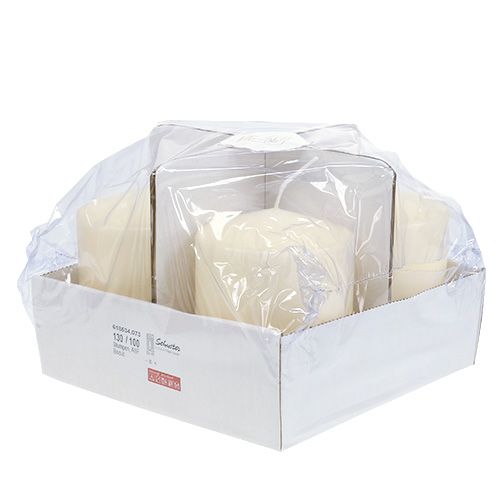 Artikel Stumpenkerze 130/100 Creme 4 St