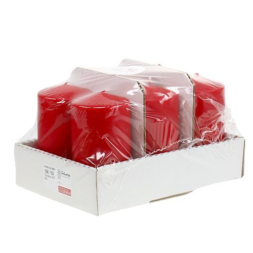 Artikel Stumpenkerze 150/80 Rot 6St