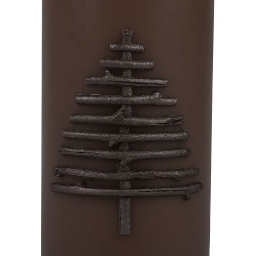 Artikel Weihnachtskerze Kerze Weihnachten Dunkelbraun 150/70mm