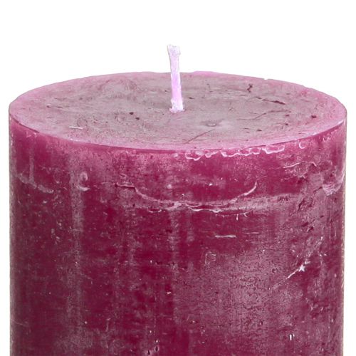 Artikel Stumpenkerzen durchgefärbt Berry Kerzen Lila 60×80mm 4 St