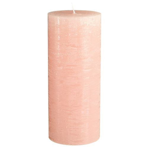 Stumpenkerzen durchgefärbt Hellrosa Kerzen Rosa 85×200mm 2St