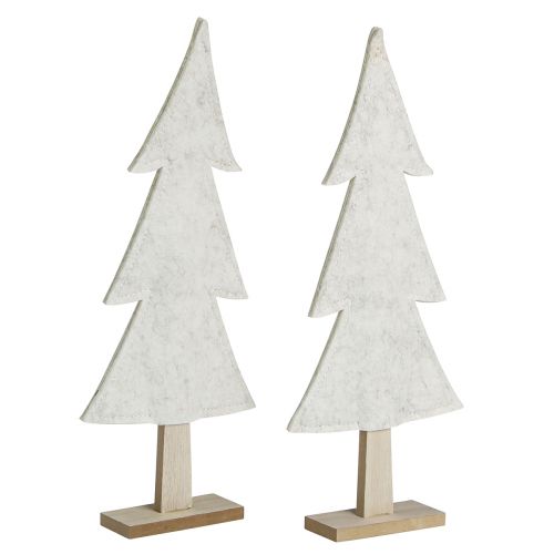 Artikel Tannenbaum Filz Deko mit Herz Creme Beige H35cm 2 St