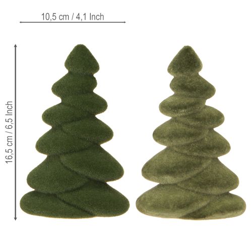 Artikel Tannenbaum Tischdeko Beflockte Tannen Grün 16,5cm 4 St