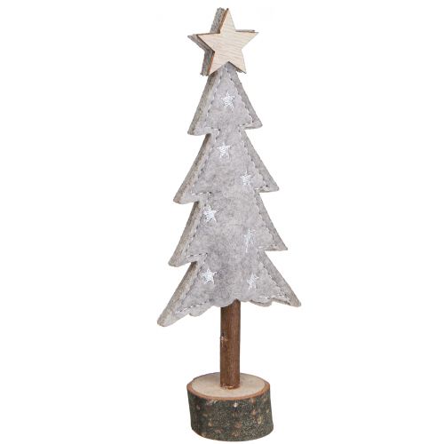 Artikel Tannenbaum aus Filz Deko mit Stern Creme Beige 18cm 4 St
