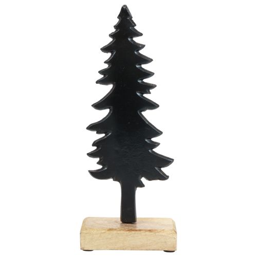 Floristik24 Weihnachtsdeko Tannenbaum Holz Metall Tischdeko H27cm