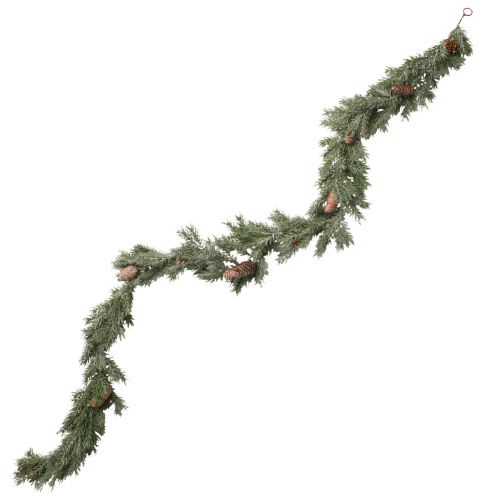 Floristik24 Tannengirlande Weihnachten Zapfen Winter Frost 180cm