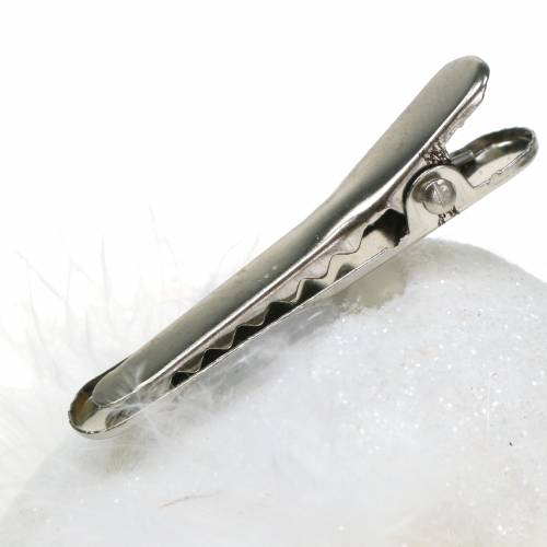 Artikel Taube am Clip Weiß 14cm 2St