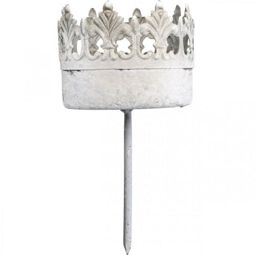 Artikel Teelichthalter Metall zum Stecken Kerzenhalter Krone Ø5,5cm 4St