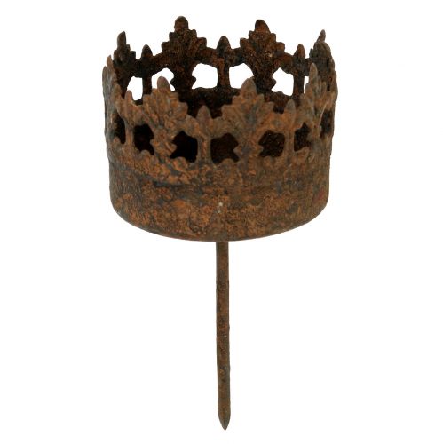 Artikel Teelichthalter zum Stecken Rost Ø5,2cm H10,5cm 4St