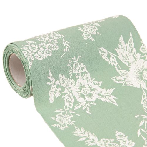 Artikel Tischband Grün Rolle Band Blumen Baumwolle Mint 15cm 3m