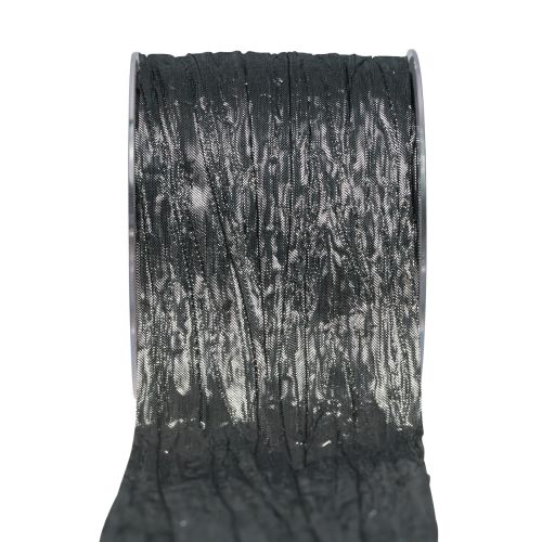 Floristik24 Seidenband Tischband Geschenkband Silber Band 75mm 15m