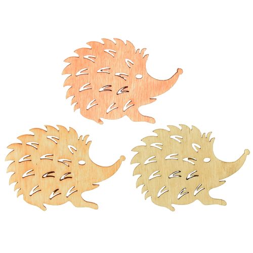 Floristik24 Tischdeko Herbst Streudeko Igel Holz B4cm H3cm 72 St