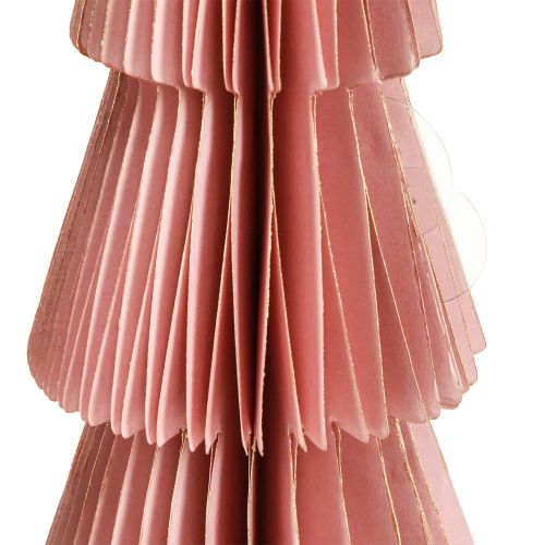 Artikel Tischdeko Tannenbaum Wabenpapier Apricot Gold H30cm 2 St