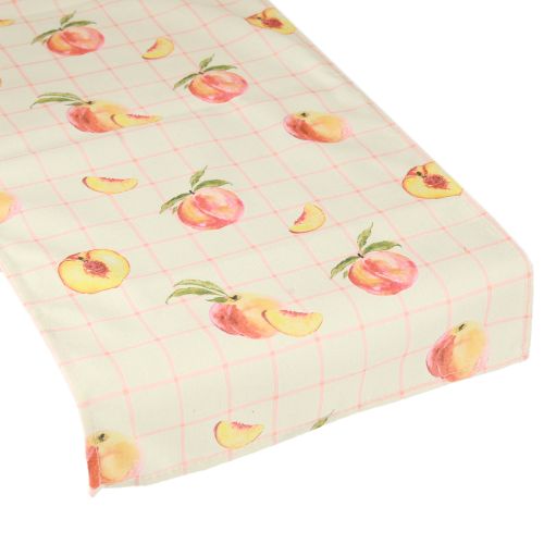 Artikel Tischläufer Tischband Pfirsich Kariert Sommer 32x140cm