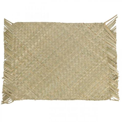 Artikel Tischset Seegras rechteckig Tischdeko Wasserhyazinthe Natur 33×48cm