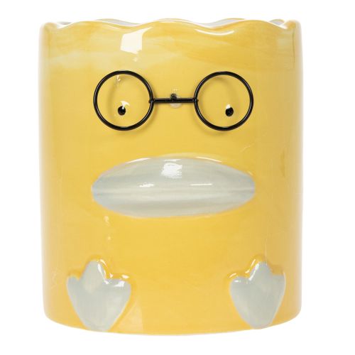 Artikel Vase zylindrisch Dekorative Keramik Ente für ein stilvolles Zuhause 13cm 2St