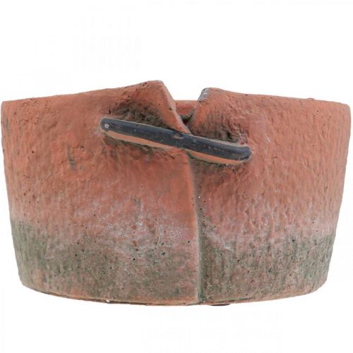 Floristik24 Beton Blumentopf Übertopf Terracotta Topf Ø18,5cm H10,5cm