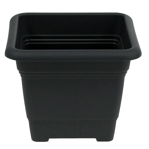 Floristik24 Topf „Nora“ 33cm x 33cm H26cm Anthrazit 1 St