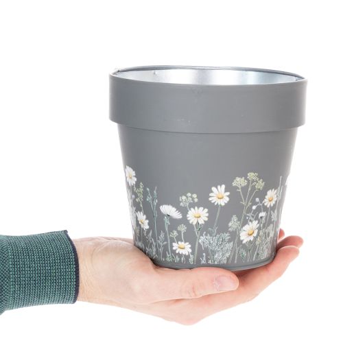 Artikel Blumentopf mit zarten Wiesenblumen Design praktischer Einsatz auf Balkon oder Terrasse 15cm 3St
