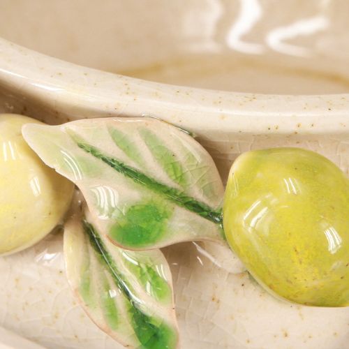 Artikel Keramik-Schale mit Zitronen – Mediterrane Deko-Schale für Tisch & Küche Ø21,5cm H8,5cm