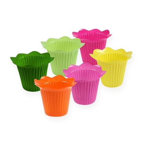 Floristik24 Plastiktopf Blüte Ø10,5cm 25 St