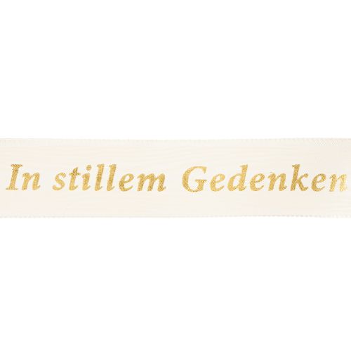 Artikel Gedenkschleife In stillem Gedenken für Trauerfloristik und Erinnerung 20m