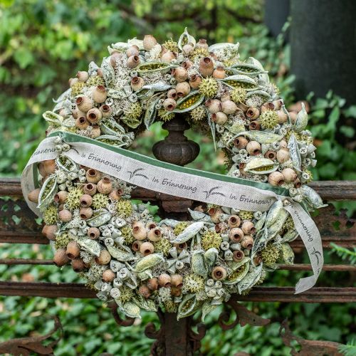 Artikel Trauerband Spruch Jute Natur In Erinnerung 40mm 18m