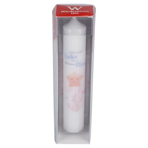 Artikel Trauerkerze Sternenkind Gedenkkerze Kerze Weiß 265/50mm