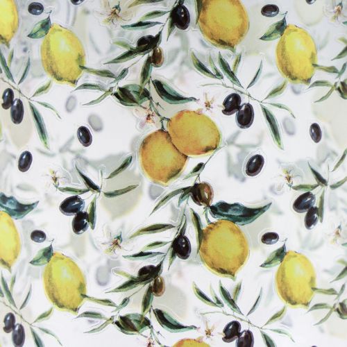 Artikel Trinkglas Zitronen und Oliven Glas mediterran H10cm 2St