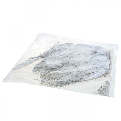 Artikel Trockenpflanzen Deko Palmfasern Weiß Gewaschen 250g