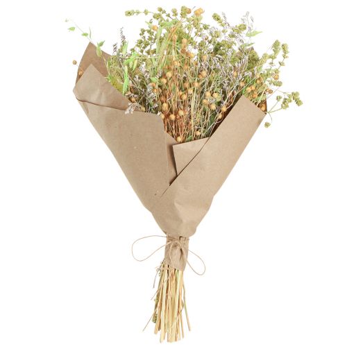 Artikel Trockenstrauß Karden Hafer Flachs Mint Natur Weiß 40cm 80g
