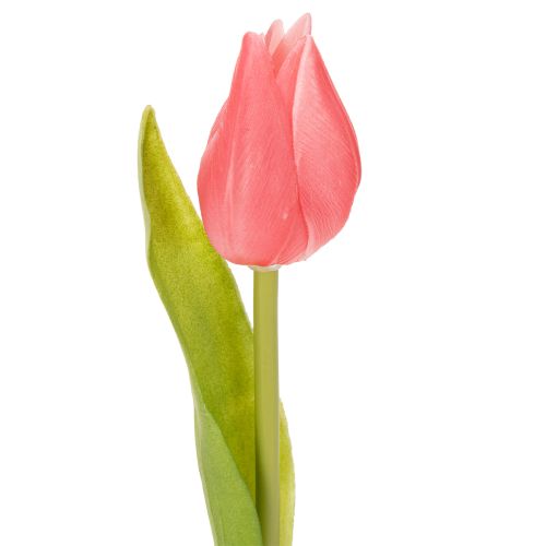 Hochwertige Tulpenblume als naturgetreue Nachbildung für Tischvasen 21cm 6St