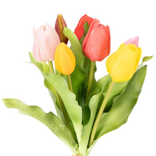 Künstliche Tulpen Rustikale Frühjahrsdekoration für jede Tischvase 30cm 7St